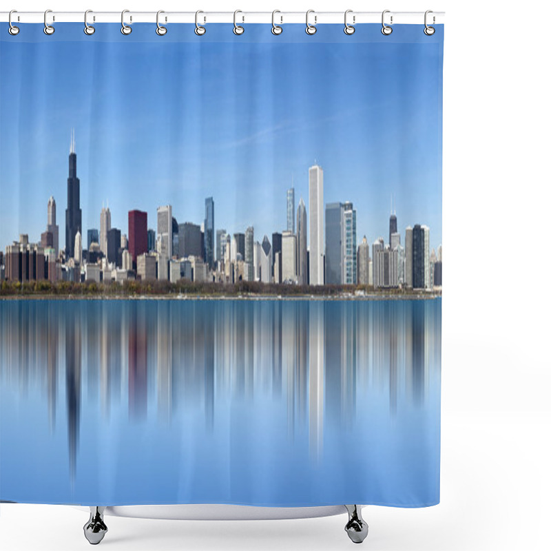 Personality  Dramatic Chicago Skyline, Illinois, USA Shower Curtains