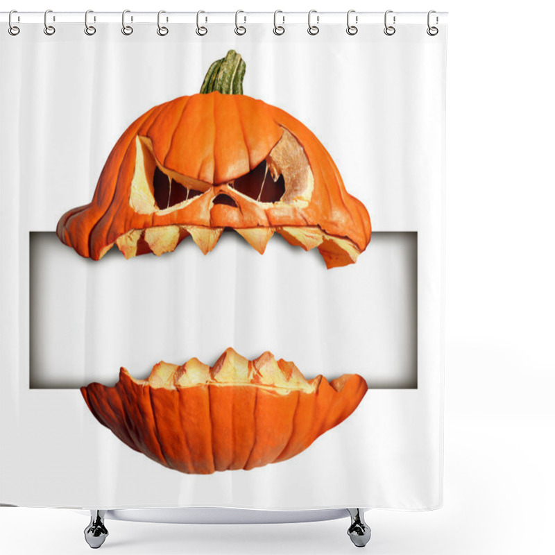 Personality  Halloween Blank Sign Shower Curtains