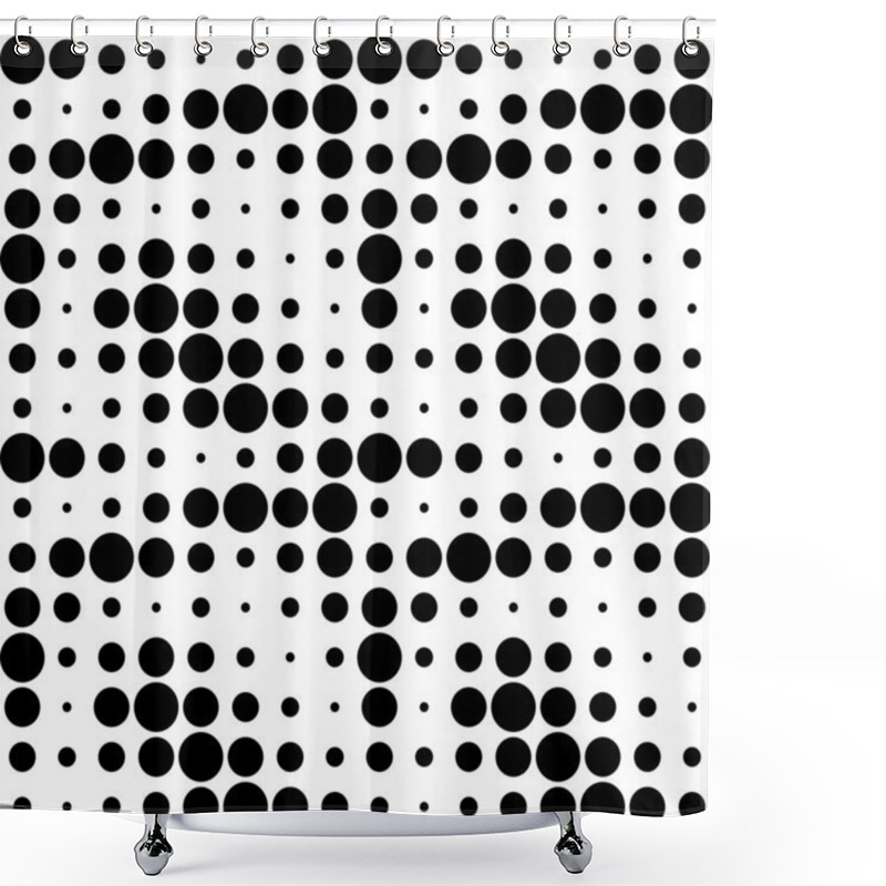 Personality  Seamless Circles Pattern Shower Curtains