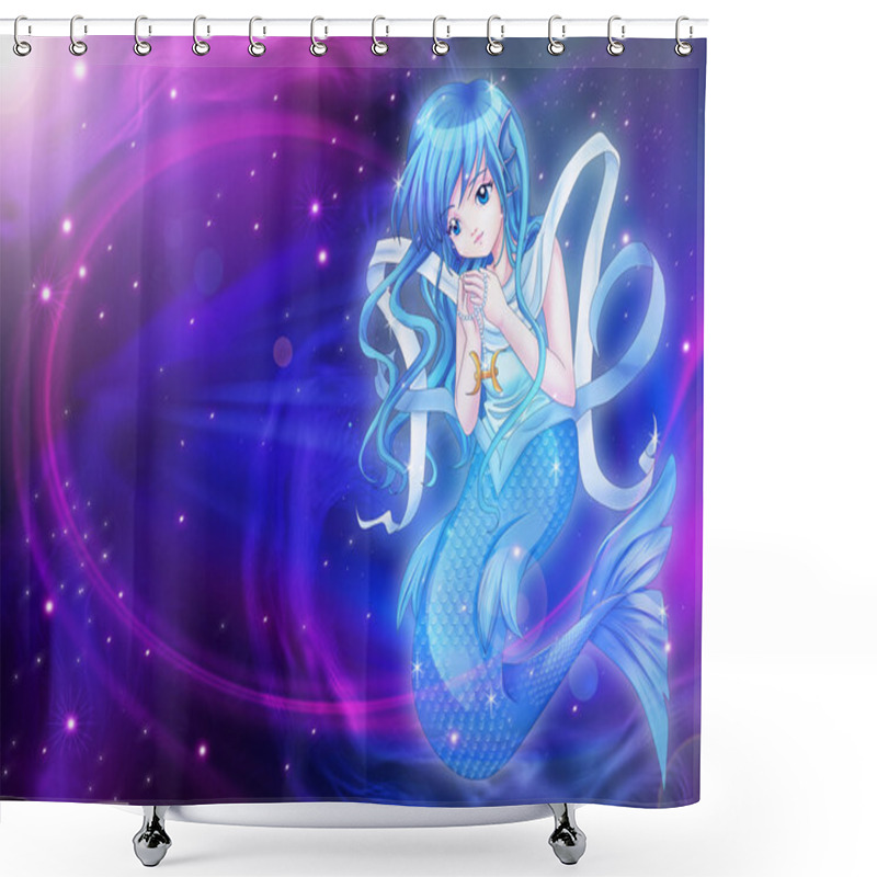 Personality  Pisces Shower Curtains