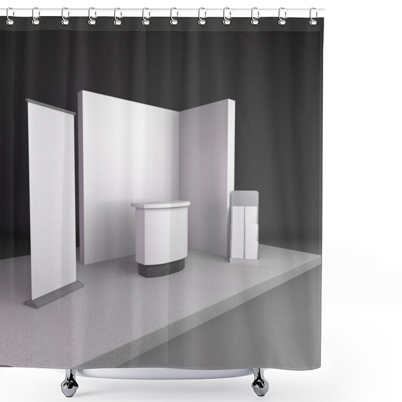 Personality  Stand Design In Exhibition Shower Curtains