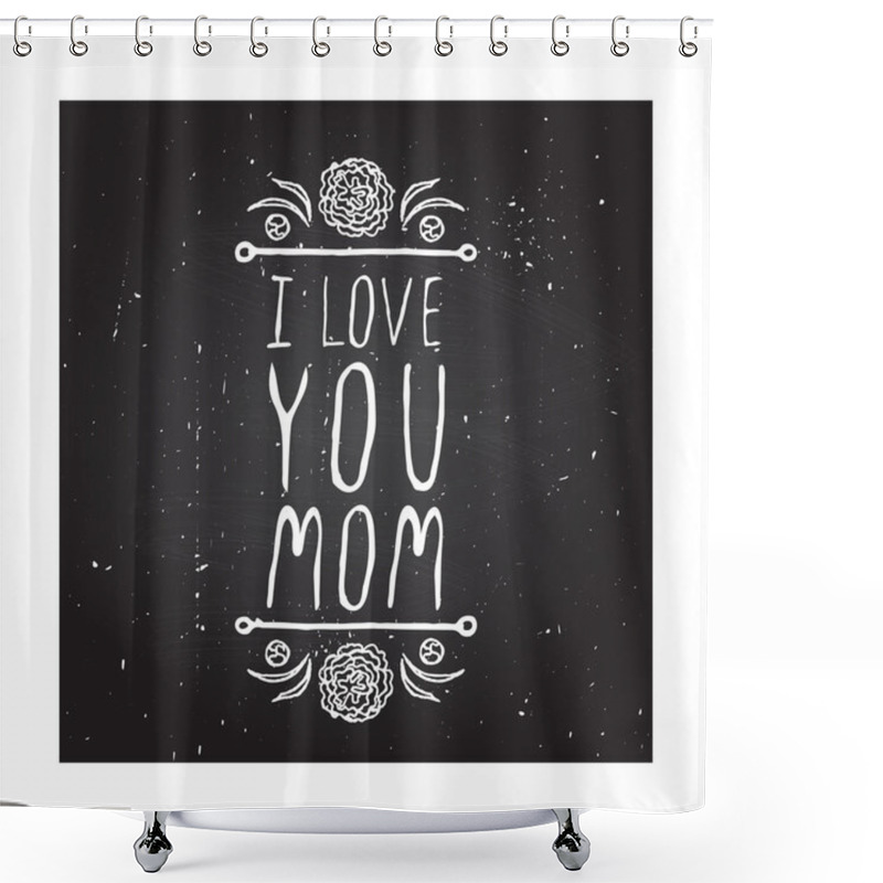 Personality  Happy Mothers Day Card Shower Curtains