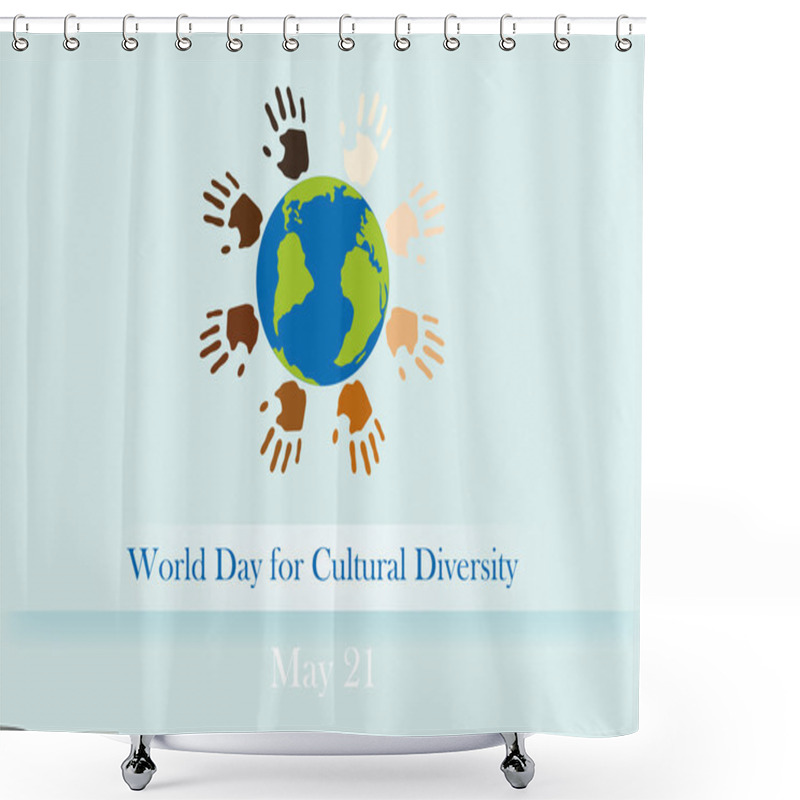 Personality  World Day For Cultural Diversity Shower Curtains