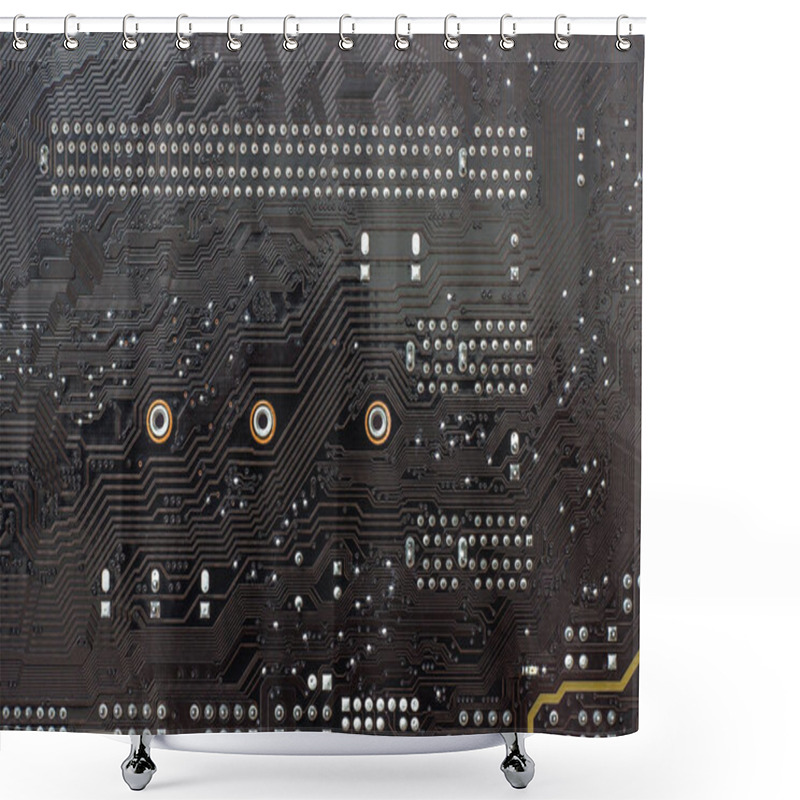 Personality  Motherboard. MB As Background Shower Curtains