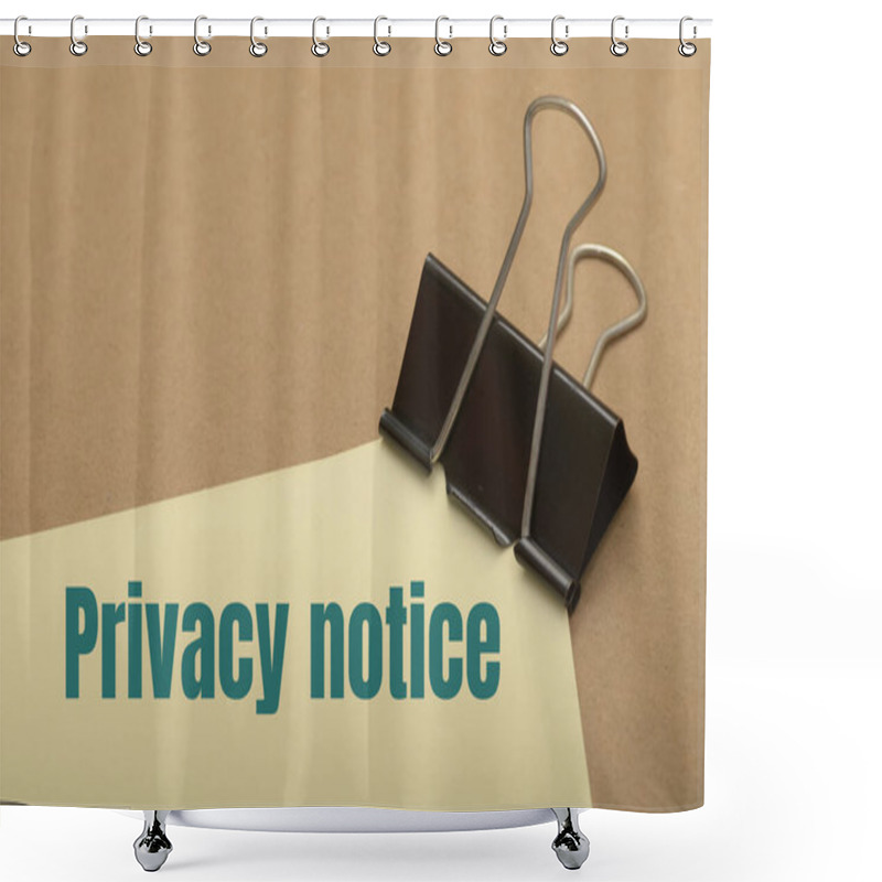 Personality  Understanding Privacy Notice: Key Concepts And Legal Implications Shower Curtains