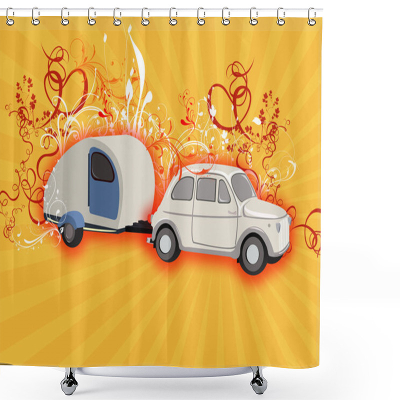 Personality  Camping Fantasy Shower Curtains