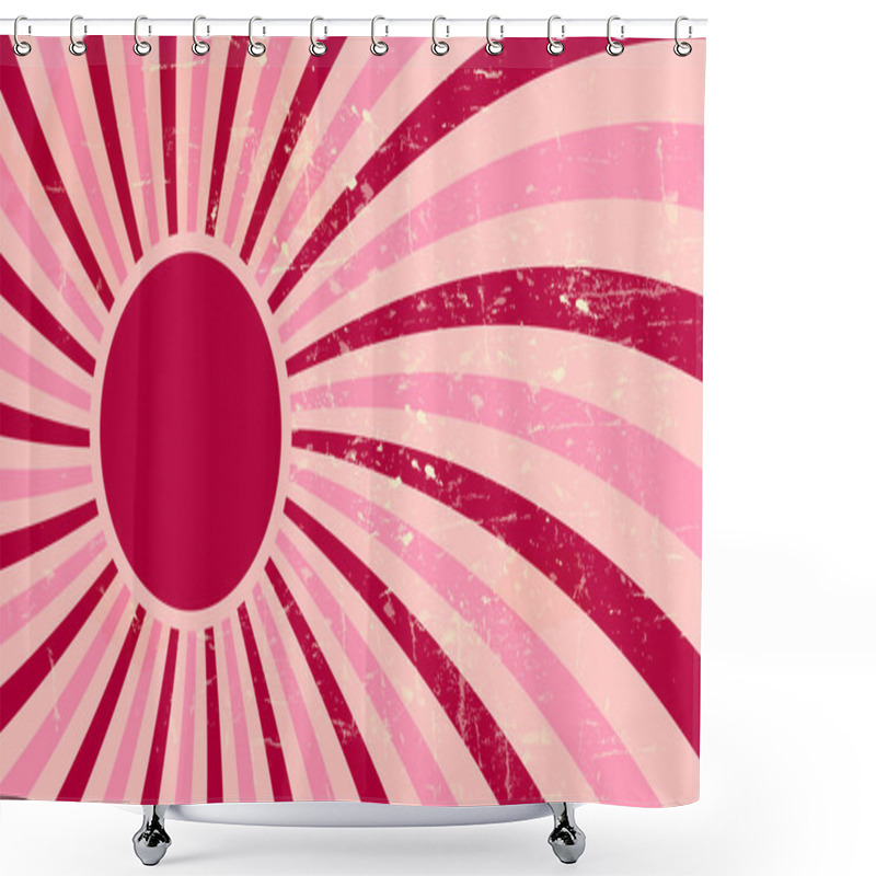 Personality  Strawberry, Cream Abstract Hypnotic Background. Vector Illustrat Shower Curtains