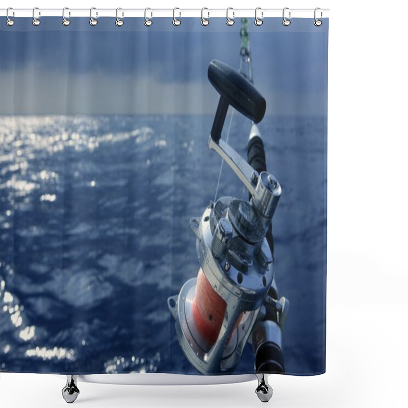 Personality  Angler Boat Big Game Fishing In Saltwater Shower Curtains