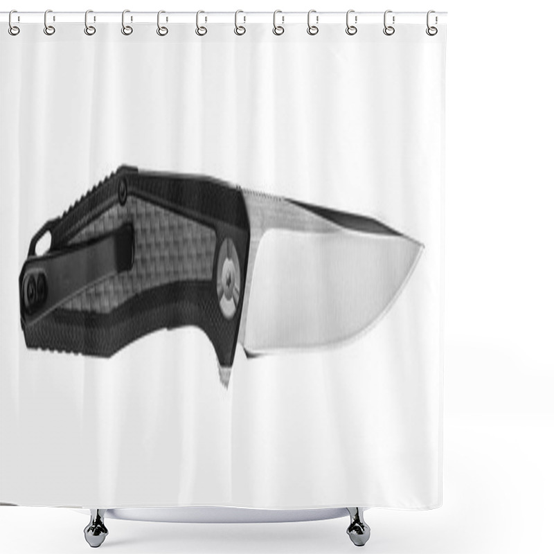 Personality  Modern Penknife Isolated On White Back Shower Curtains