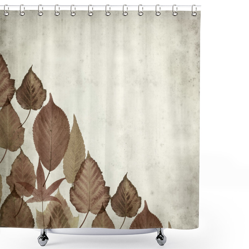 Personality  Textured Old Paper Background Shower Curtains