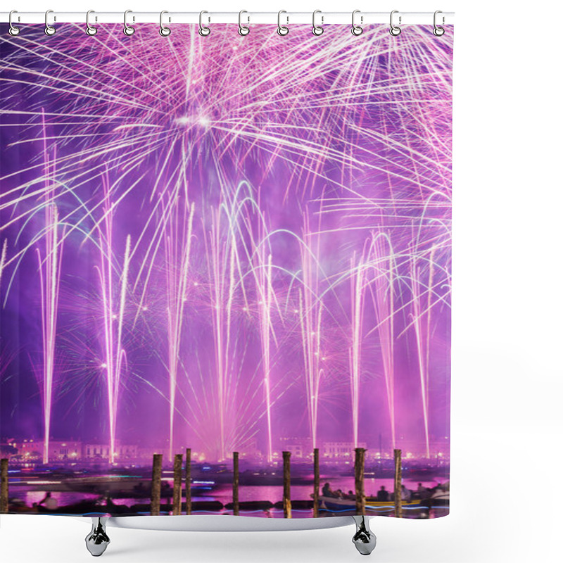 Personality   Redeemer Festival Of Fireworks Shower Curtains