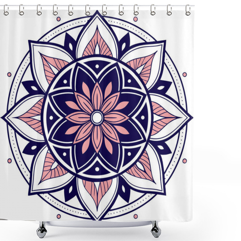 Personality  Traditional Mandala Designs: Patterns Of Harmony. Ornamental Round Ornament Shower Curtains