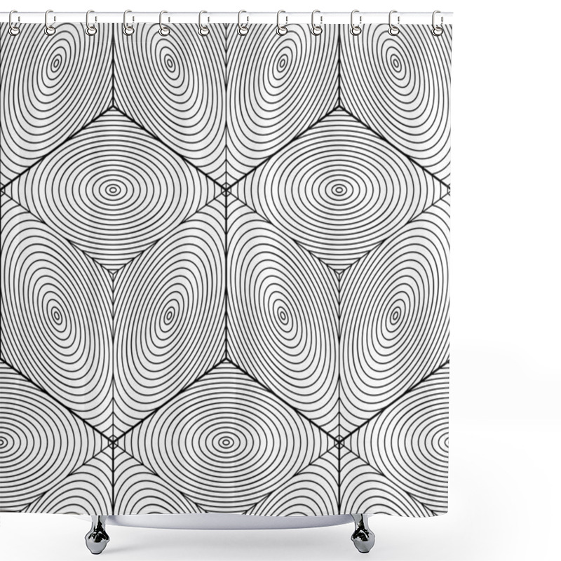 Personality  Geometric Seamless 3d Pattern. Shower Curtains