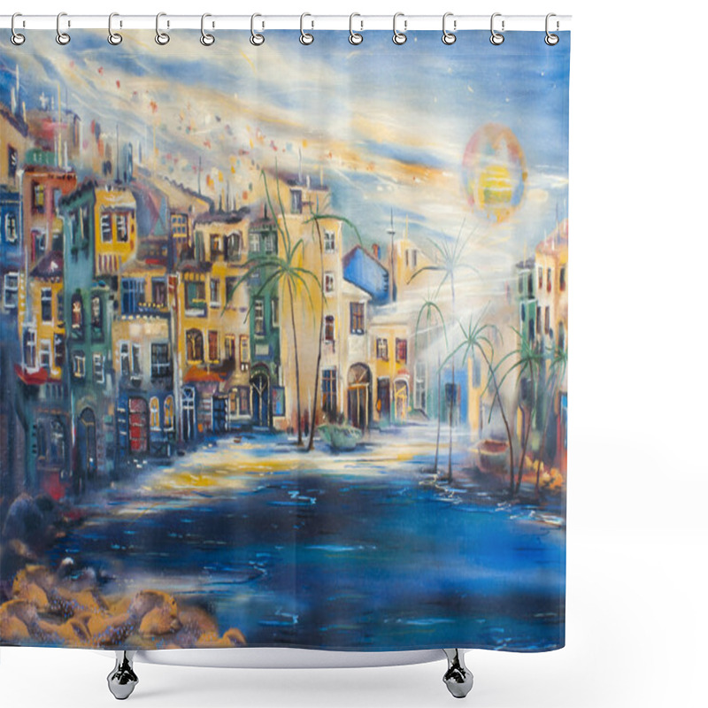 Personality  Morning On The Shore Shower Curtains