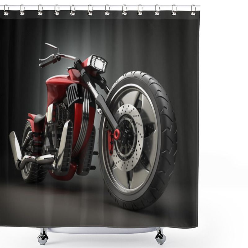 Personality  Concept Motorcycle (No Trademark Issues As The Car Is My Own Design) Shower Curtains