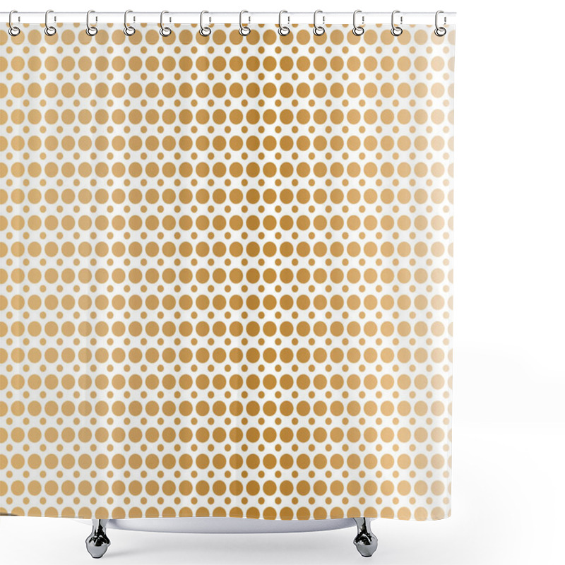 Personality  Abstract Copper Dots Shower Curtains