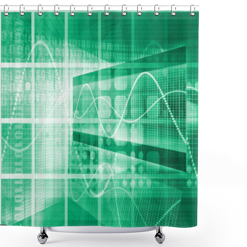 Personality  Information Technology Shower Curtains