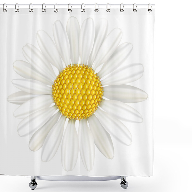 Personality  Flower Chamomile, Medicinal Plant. Shower Curtains