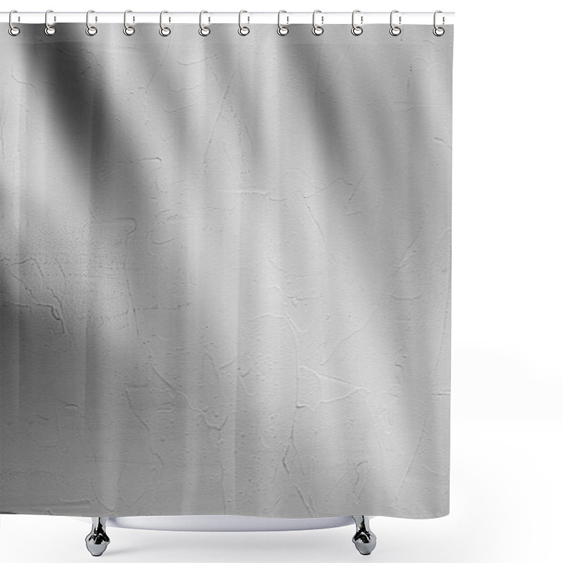 Personality  Gray Concrete Wall With Shadow Texture Shower Curtains