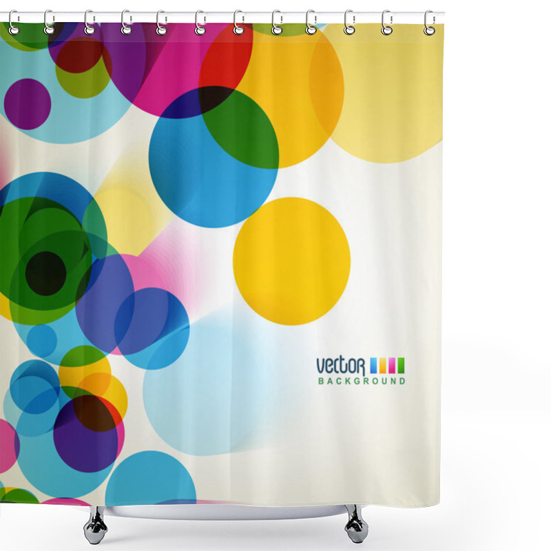 Personality  Circles Background Shower Curtains