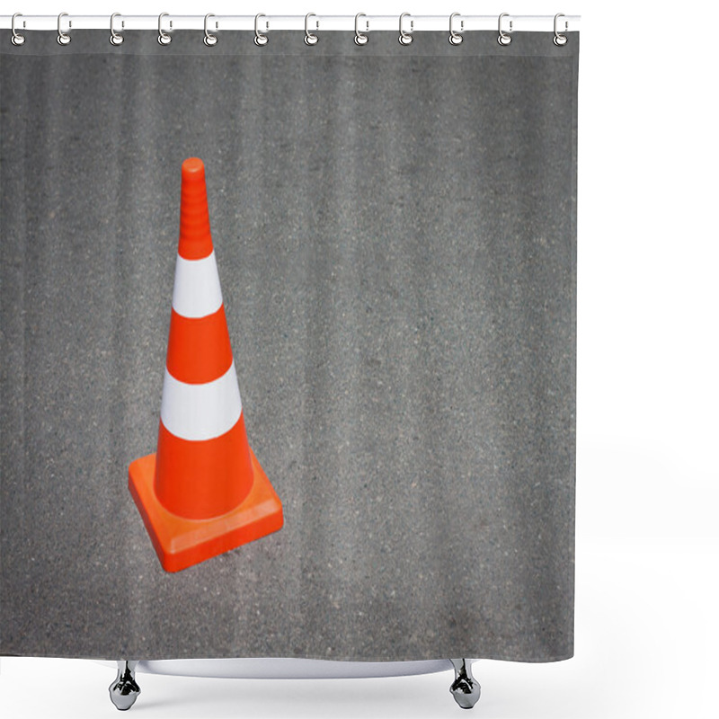 Personality  Traffic Cone. Shower Curtains