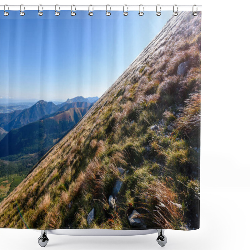 Personality  Slovakian Carpathian Mountains In Autumn.  Shower Curtains