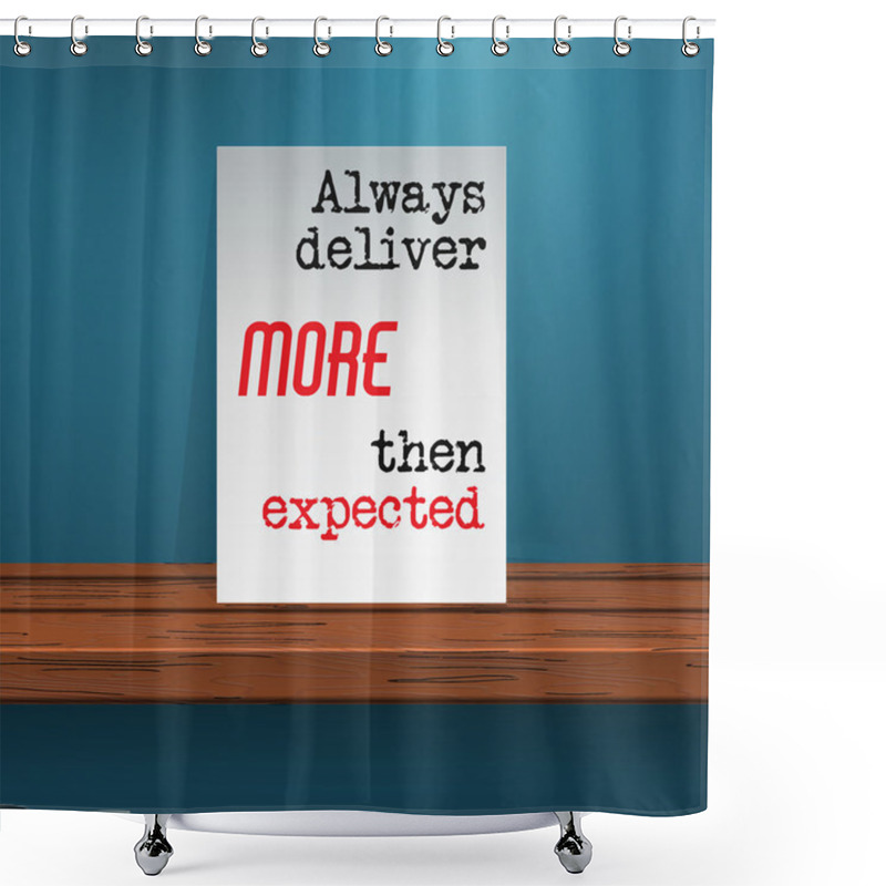 Personality  Motivation Quote On Paper Shower Curtains