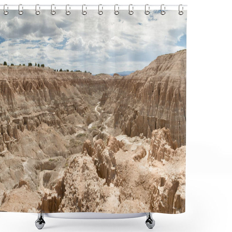 Personality  View Of Cathedral Gorge State Park In Eastern Nevada Shower Curtains