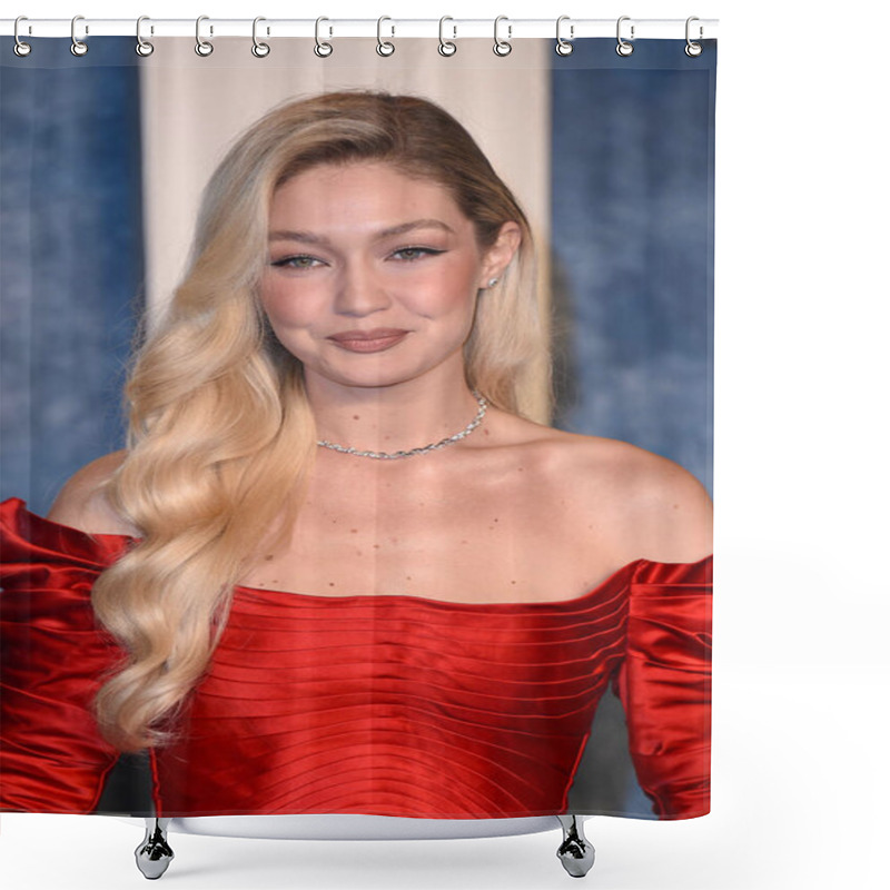 Personality  LOS ANGELES - MAR 12:  Gigi Hadid At The 2023 Vanity Fair Oscar Party At The Wallis Annenberg Center For The Performing Arts On March 12, 2023 In Beverly Hills, CA Shower Curtains