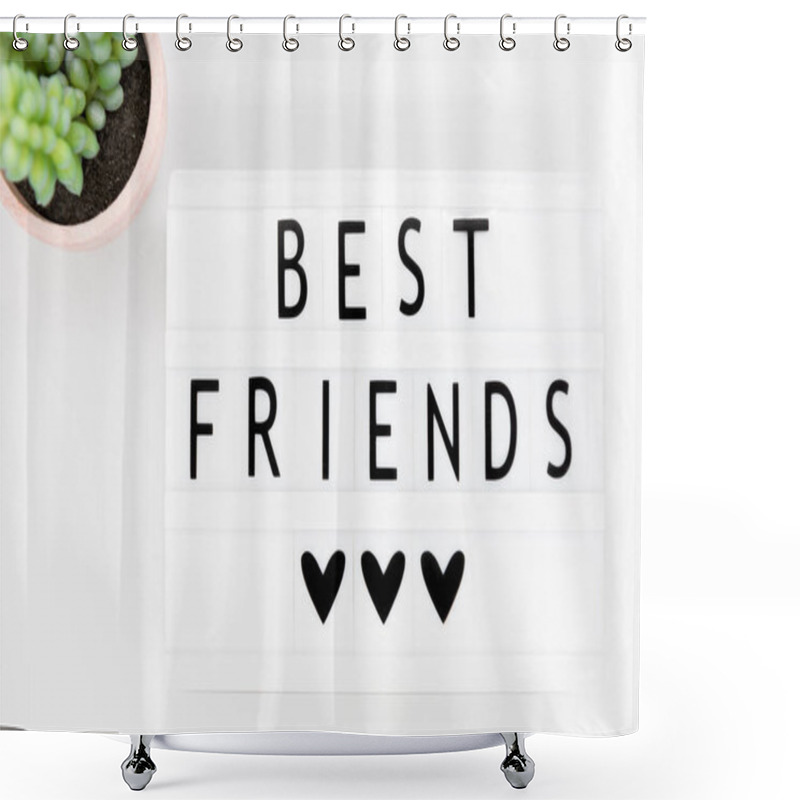 Personality  Text Best Friends. Concept Meaning A Demonstrating You Value Above Other Demonstratings Forever Buddies Shower Curtains