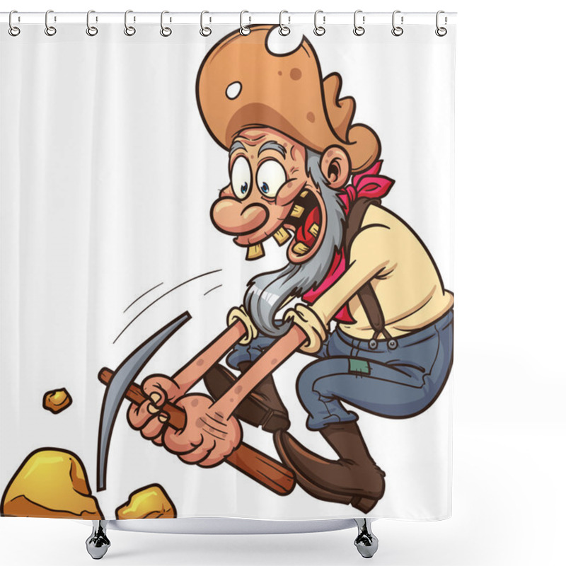 Personality  Old Miner Shower Curtains