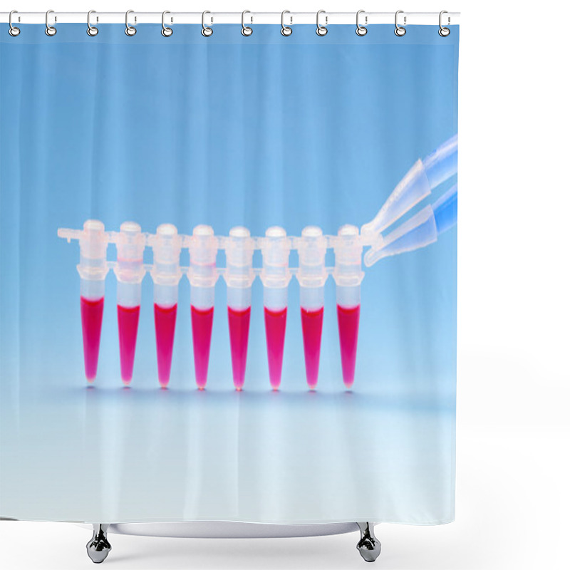 Personality  Microtubes With Biological Samples In Criminalistic Laboratory F Shower Curtains