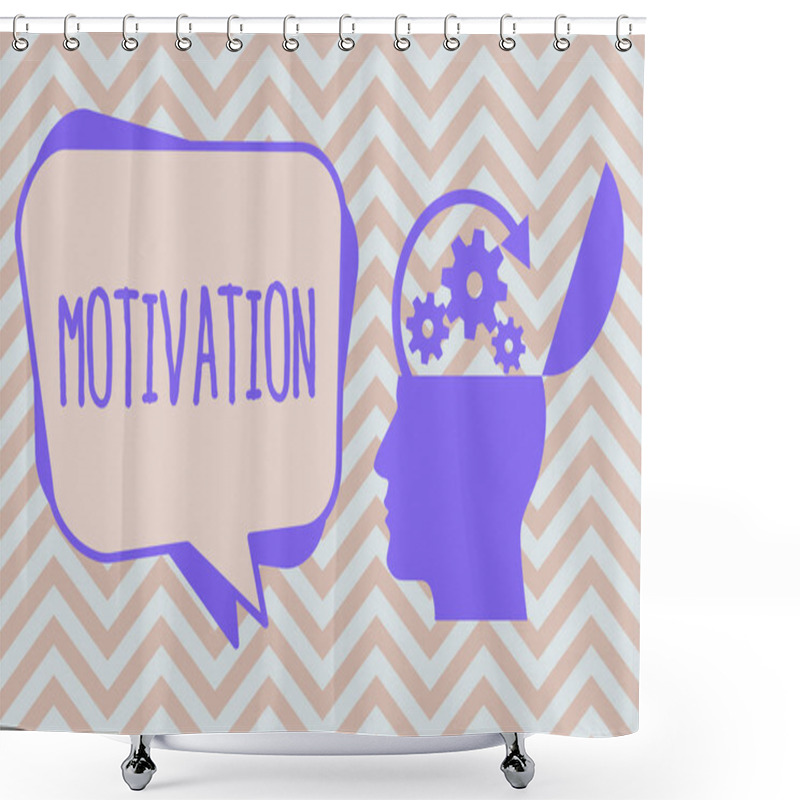 Personality  Word Writing Text Motivation. Business Concept For Reasons For Acting Behaving In A Particular Way Supporting Facts Shower Curtains