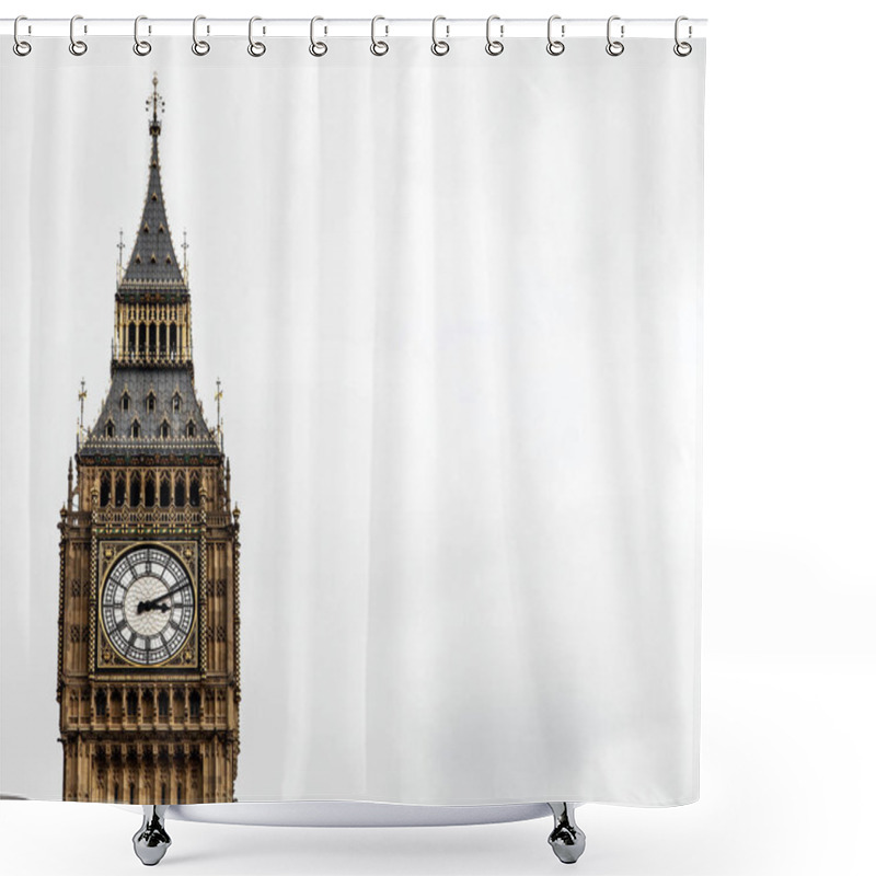 Personality  Close Up View Of Famous London Big Ben In England  Shower Curtains