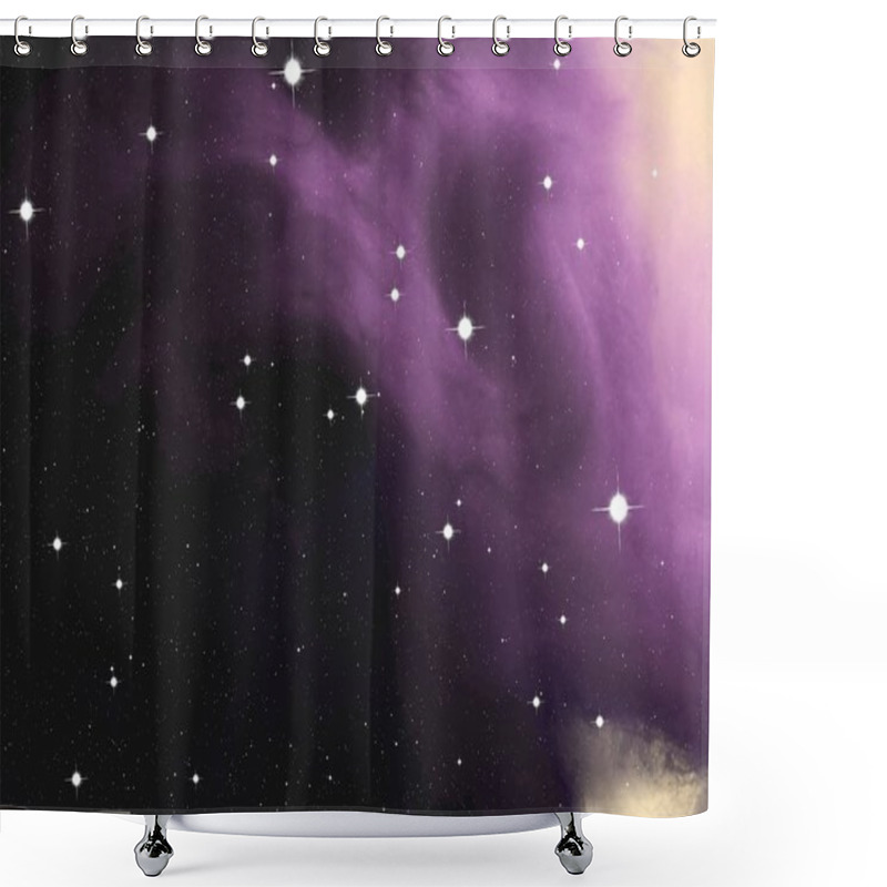 Personality  Deep Space Star Field. Universe Filled With Stars And Gas. Far Distant Cosmos Illustration. Shower Curtains