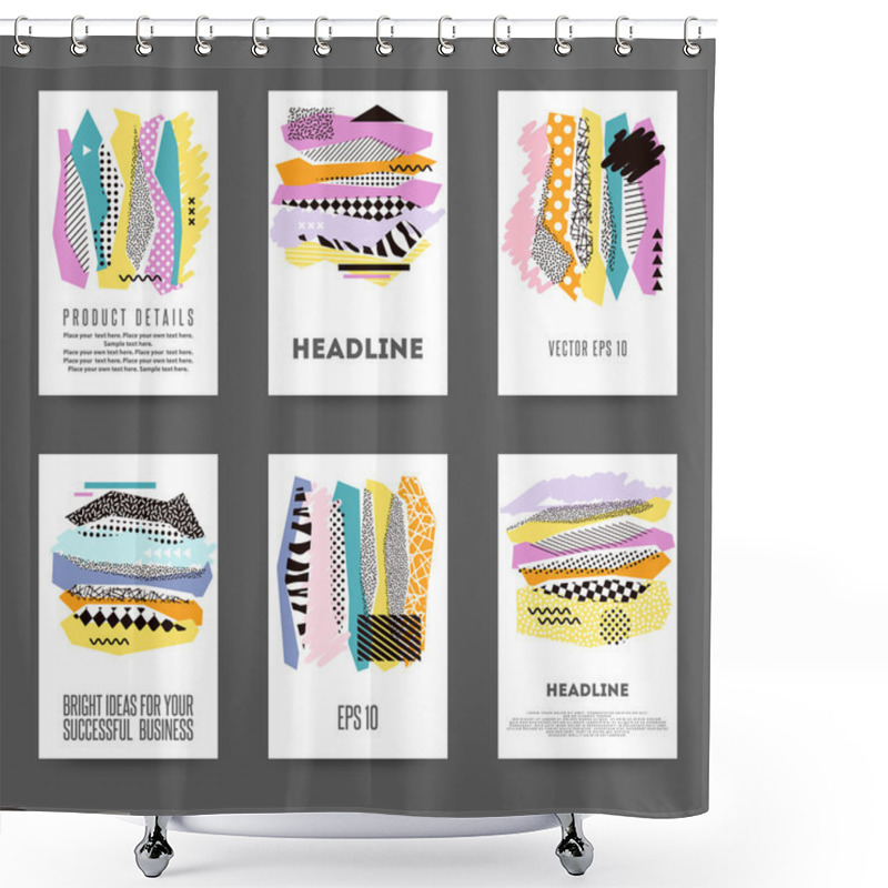 Personality  Abstract Elements Cards Shower Curtains