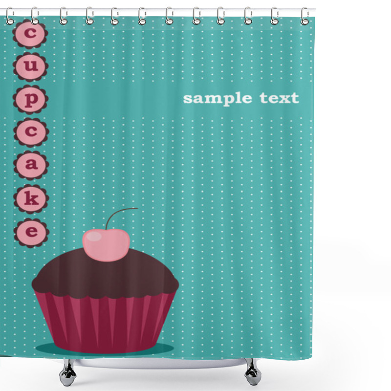 Personality  Cupcake Design Shower Curtains