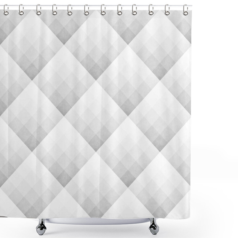 Personality  Seamless Gradient Rhombus Grid Pattern. Abstract Geometric Background Design Shower Curtains