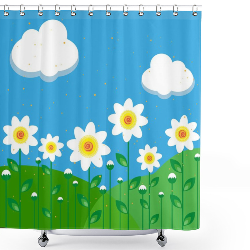 Personality  Chamomile Shower Curtains