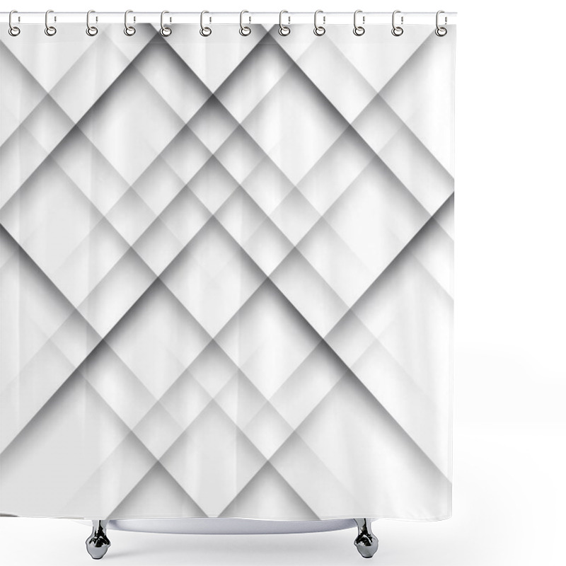 Personality  Simple Crossing Shadow Lines  Shower Curtains