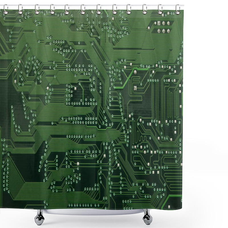 Personality  Electronic Circuit Plate Background Shower Curtains