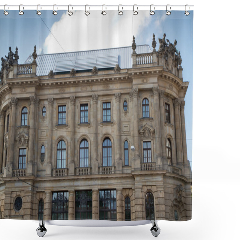 Personality  Former Building Of The Munich Stock Exchange Shower Curtains