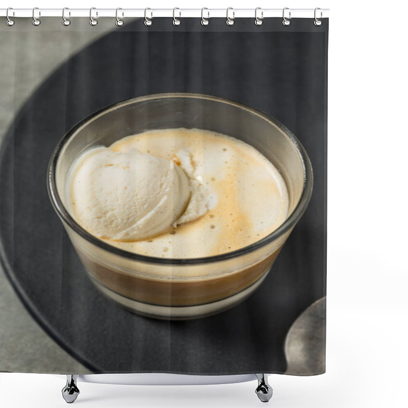 Personality  Homemade Affogato Coffee Ice Cream Ready To Eat Shower Curtains