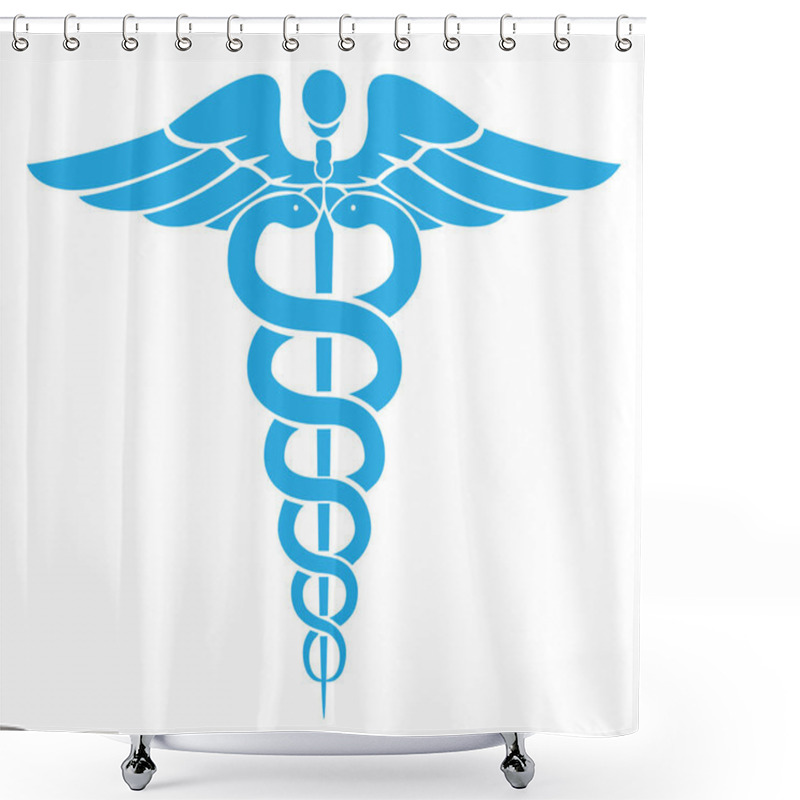 Personality  Caduceus Medical Symbol Shower Curtains