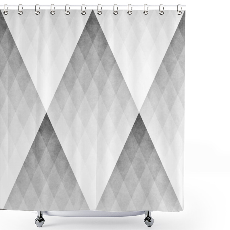 Personality  Seamles Gradient Rhombus Grid Pattern. Abstract Geometric Background Design Shower Curtains