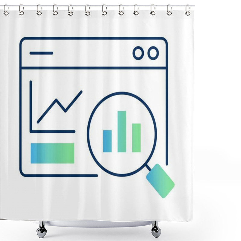 Personality  An Icon Representing The Critical Role Of Data-driven Analysis, Focusing On Using Data To Make Informed Decisions, Identify Key Trends, Optimize Business Strategies, And Enhance Overall Efficiency For Sustainable Growth. Shower Curtains