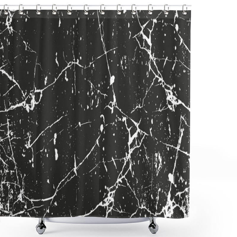 Personality  Distressed Overlay Texture Of Cracked Concrete Shower Curtains