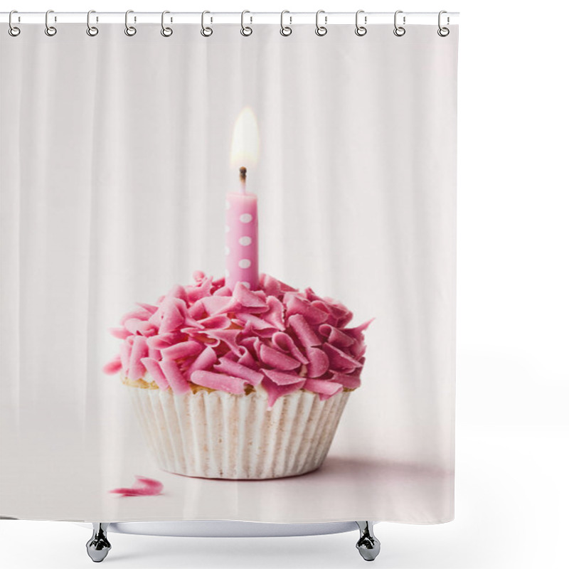 Personality  Birthday Cupcake Shower Curtains