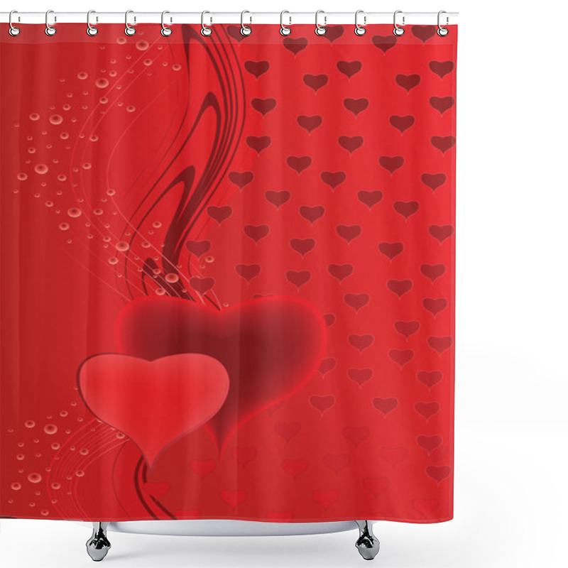 Personality  Valentines Day Shower Curtains