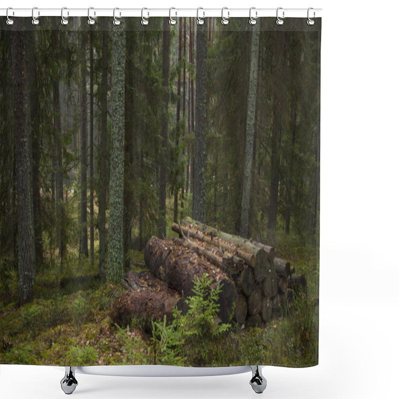 Personality  Protection Forest Shower Curtains